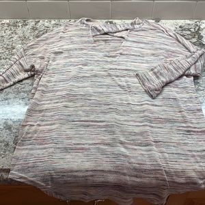 Mauve Striped Sweater L